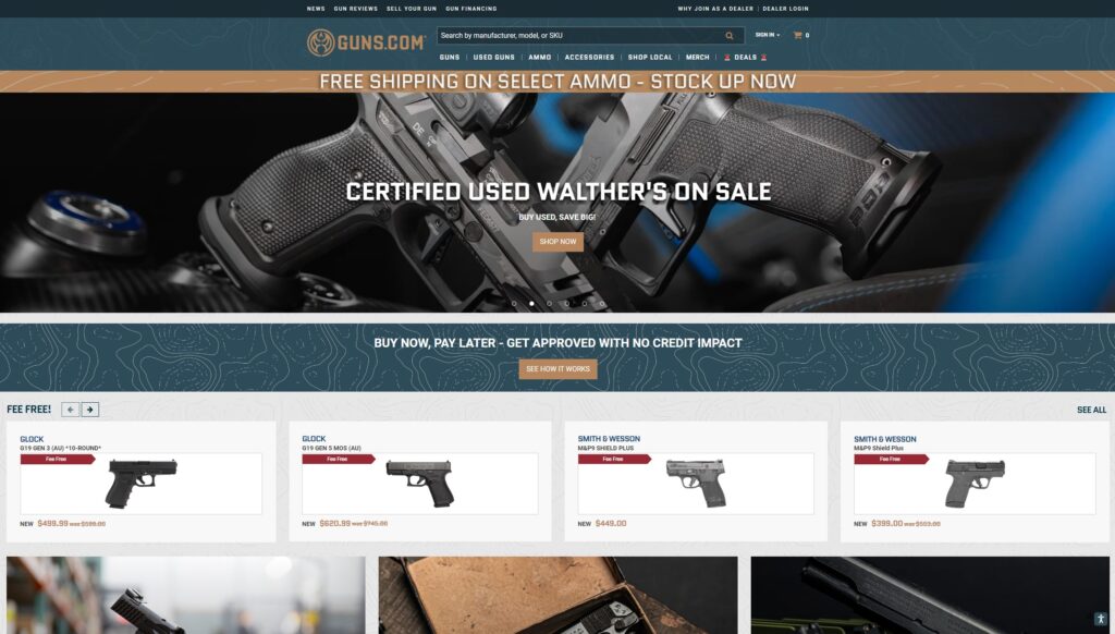 Guns.com Homepage